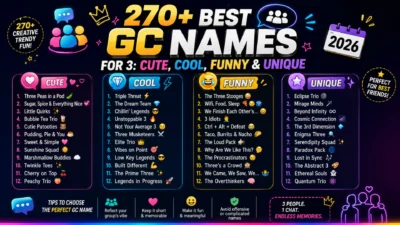 GC Names for 3