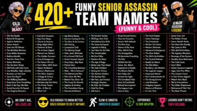Funny Senior Assassin Team Names