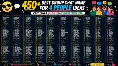 Group Chat Name for 4 People