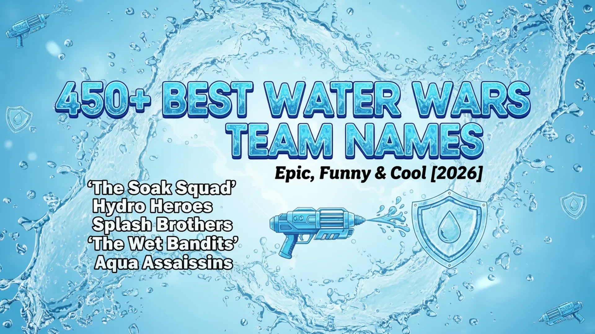450+ Best Water Wars Team Names: Epic, Funny & Cool [2026]