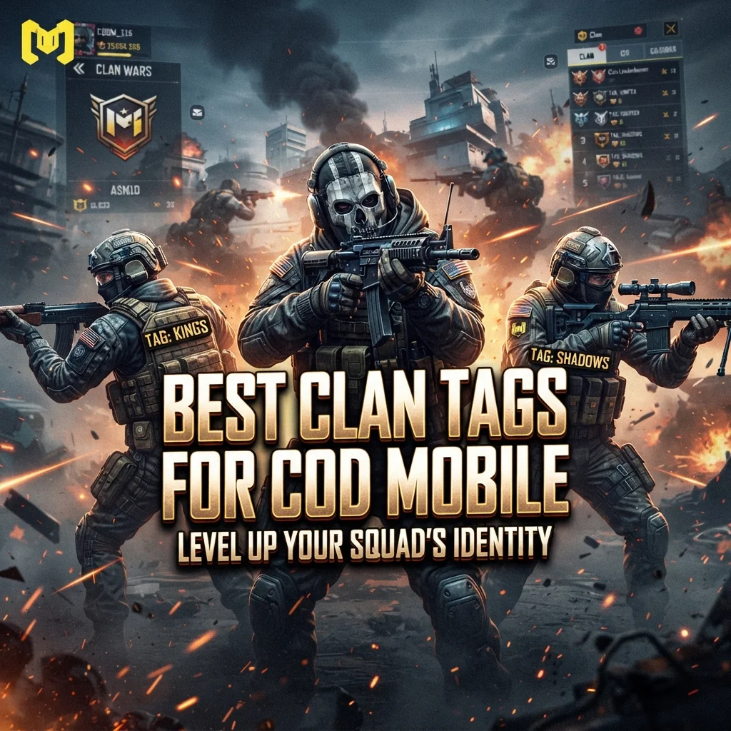Best Clan Tags for COD featuring a futuristic gaming design with competitive Call of Duty squad ideas