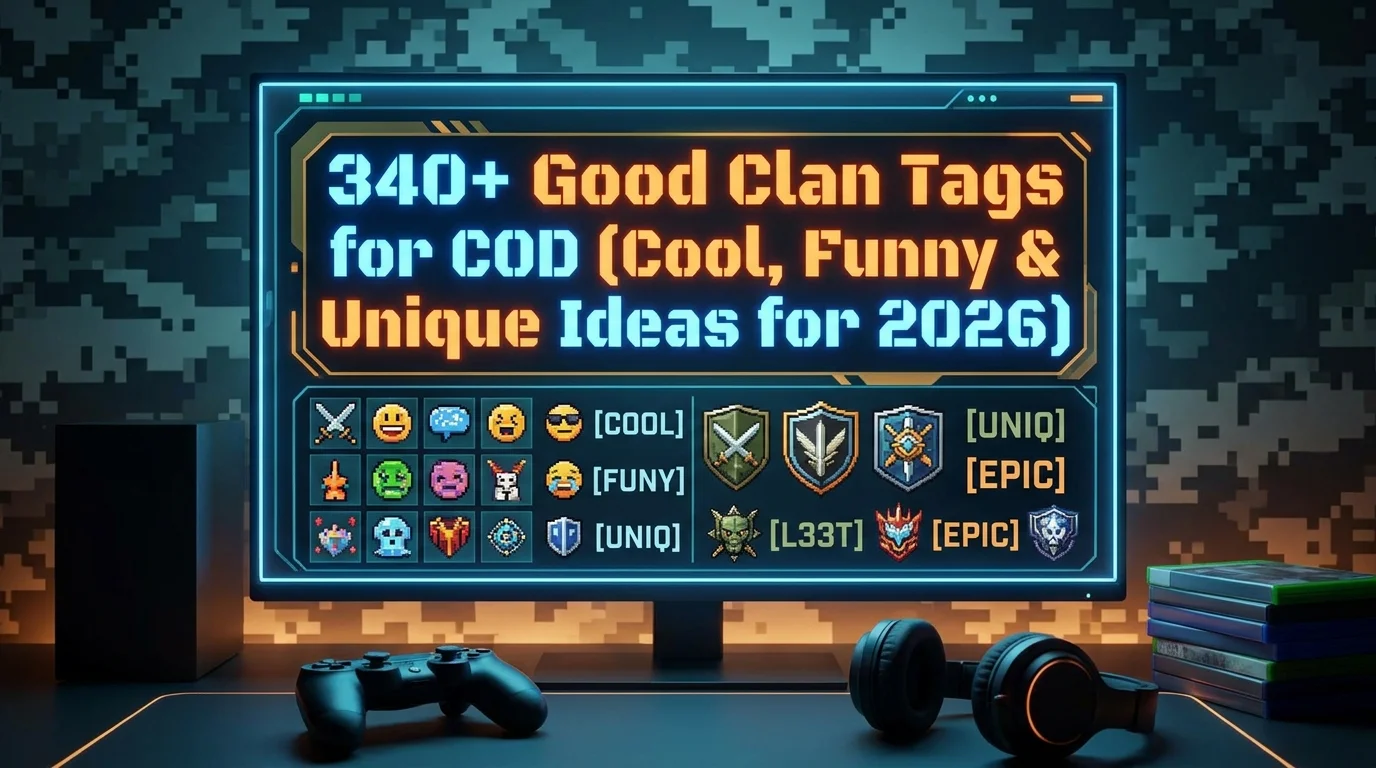 340+ Good Clan Tags for COD (Cool, Funny & Unique Ideas for 2026)
