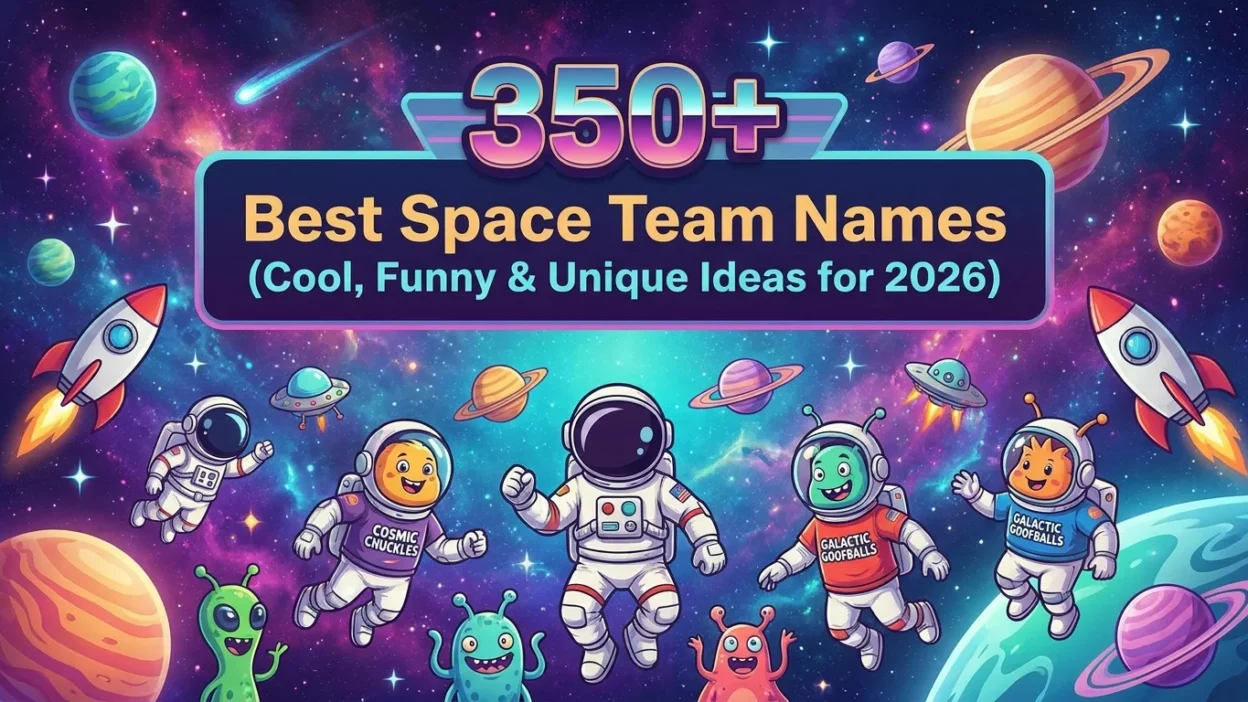 350+ best space team names with cool, funny, and unique cosmic ideas for 2026