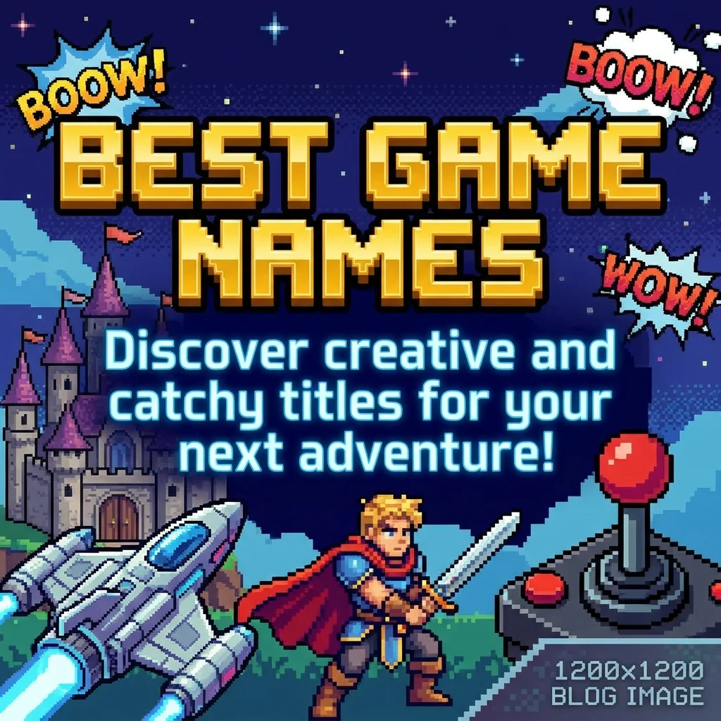 Best game names with cool, unique, and creative ideas for gamers