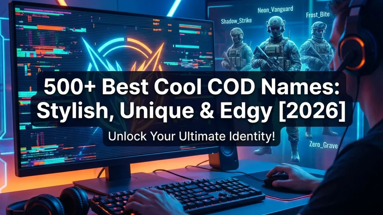 500+ best cool COD names with stylish, unique, and edgy ideas for 2026