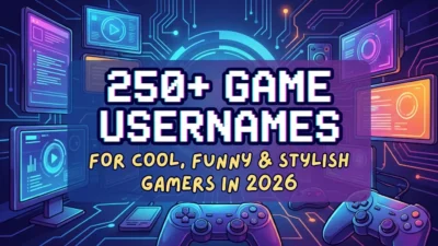 250+ game usernames featuring cool, funny, and stylish ideas for gamers