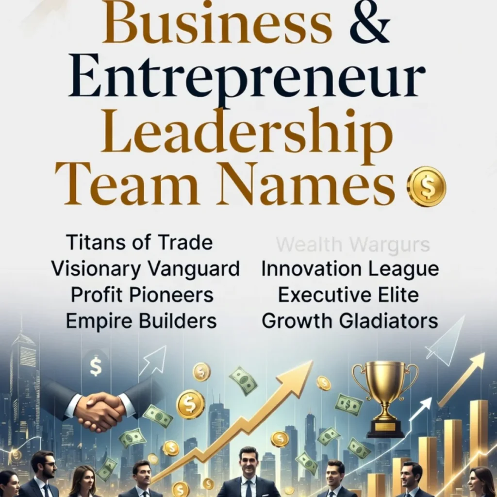 Business & Entrepreneur Leadership Team Names ๐ฐ