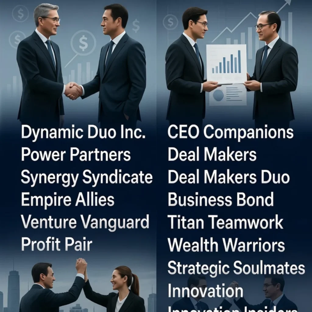 Business Partnership Duo Names 💼