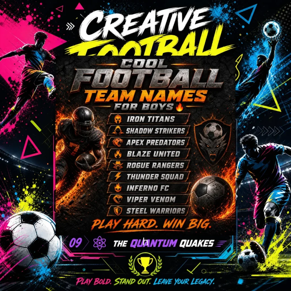 Creative Football Team Names 🎨