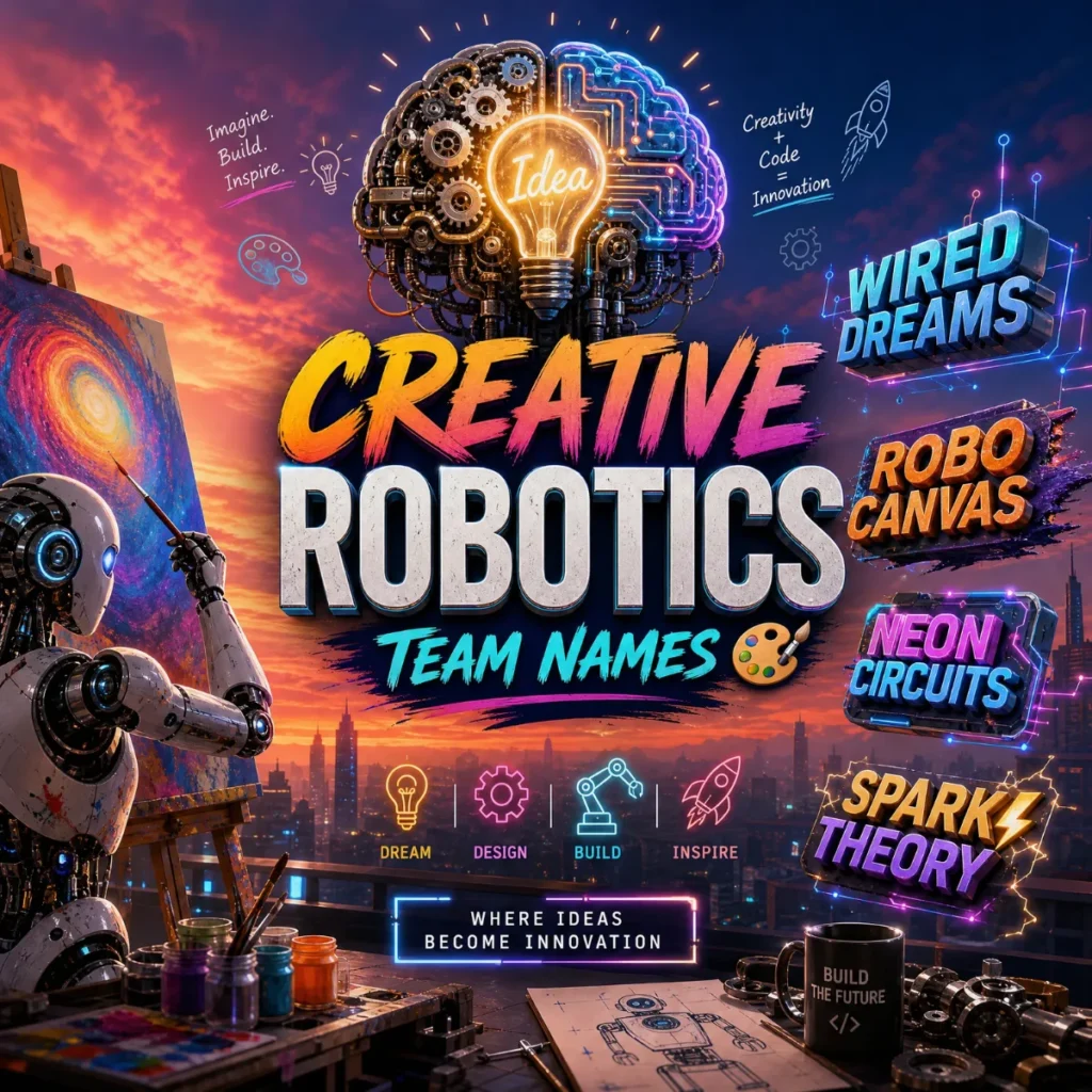 Creative Robotics Team Names 🎨