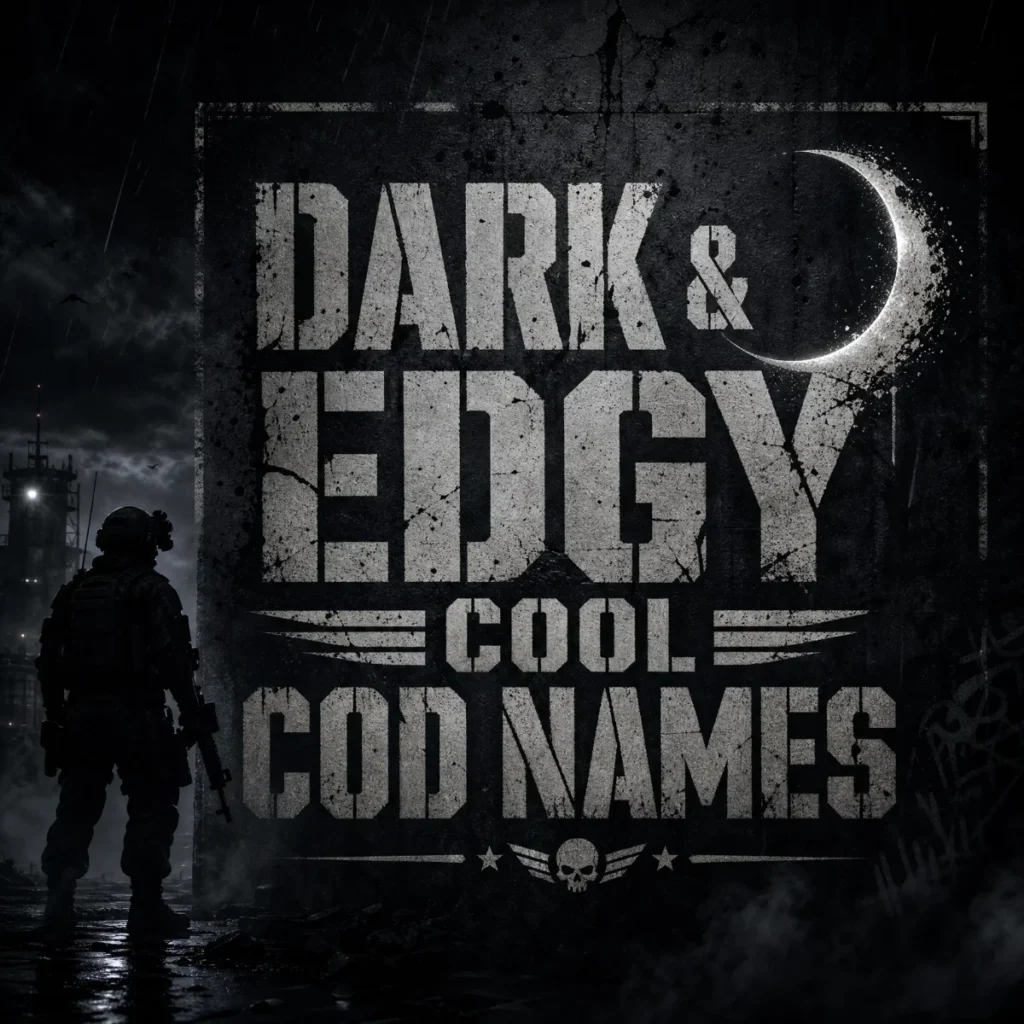Dark & Edgy Cool COD Names 🌑