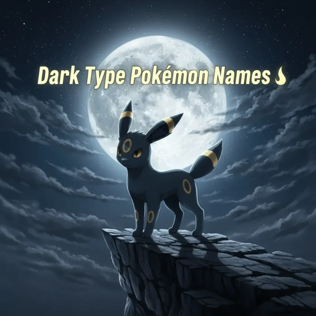 Dark Type Pokemon Names ๐