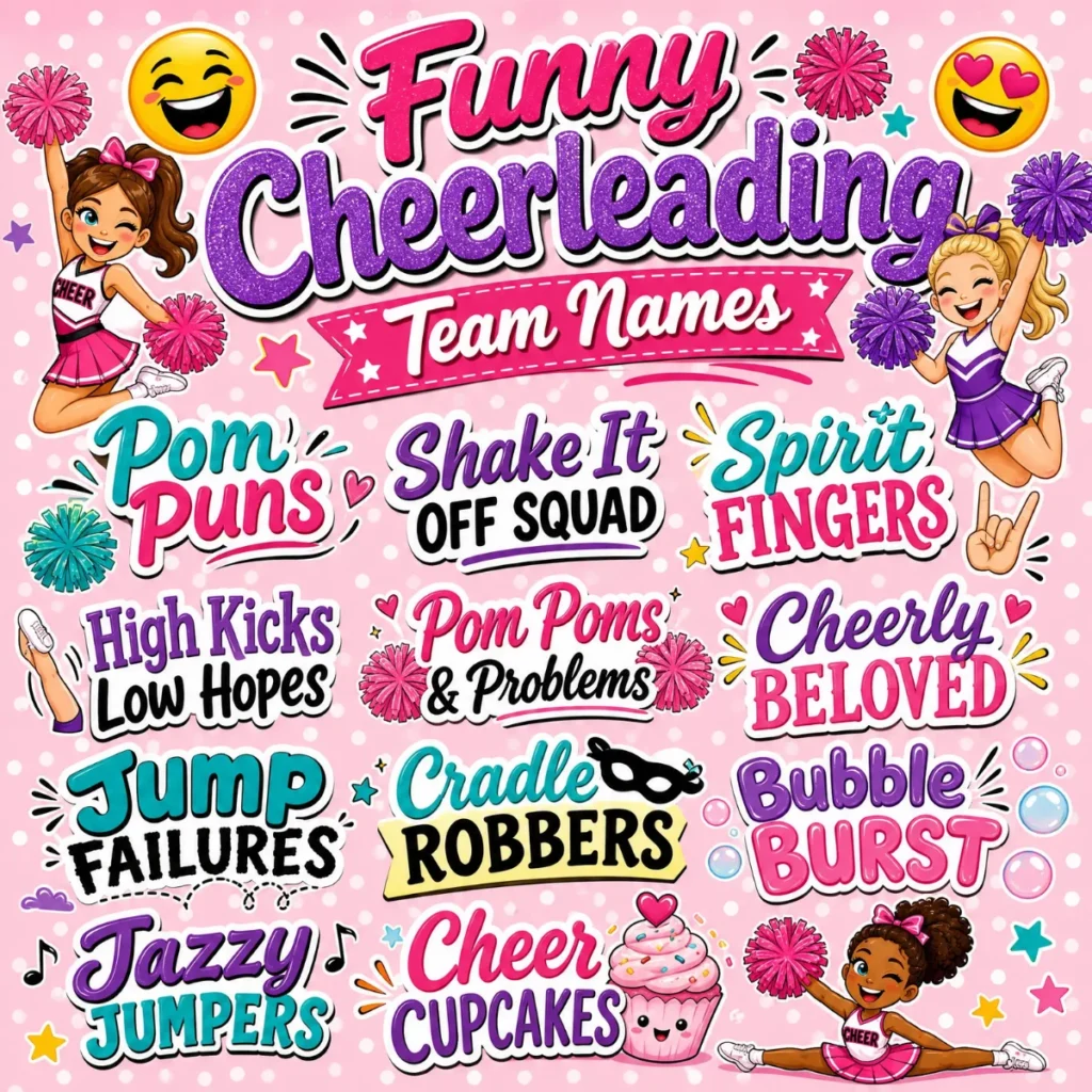Funny Cheerleading Team Names π