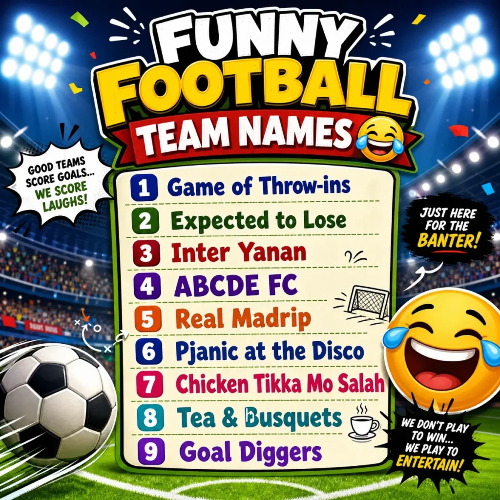 Funny Football Team Names 😂