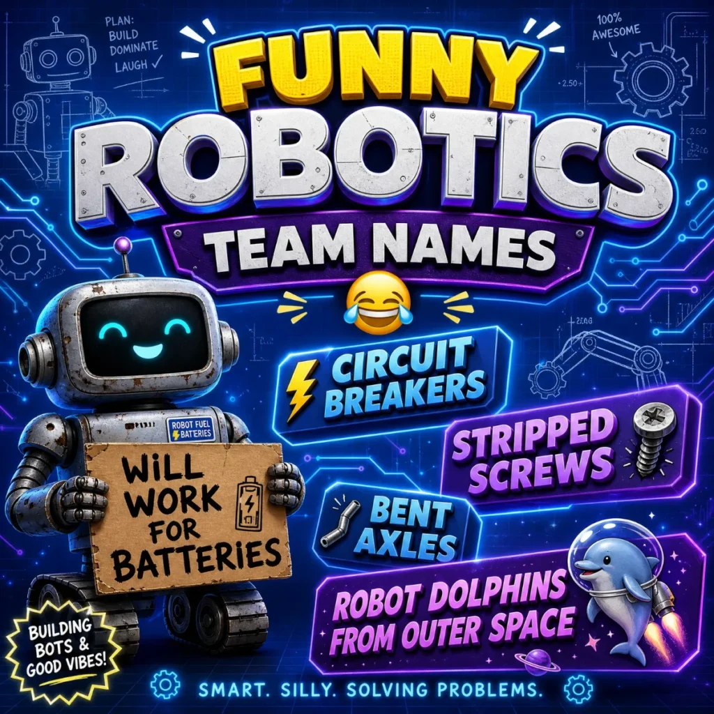 Funny Robotics Team Names 😂