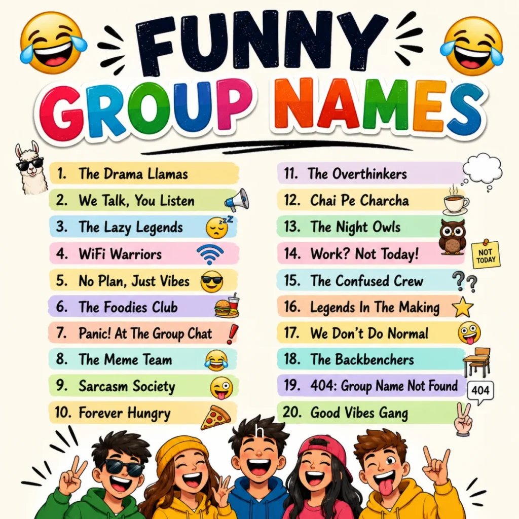 Funny Group Names ๐