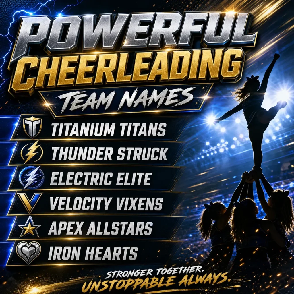 Powerful Cheerleading Team Names 💪