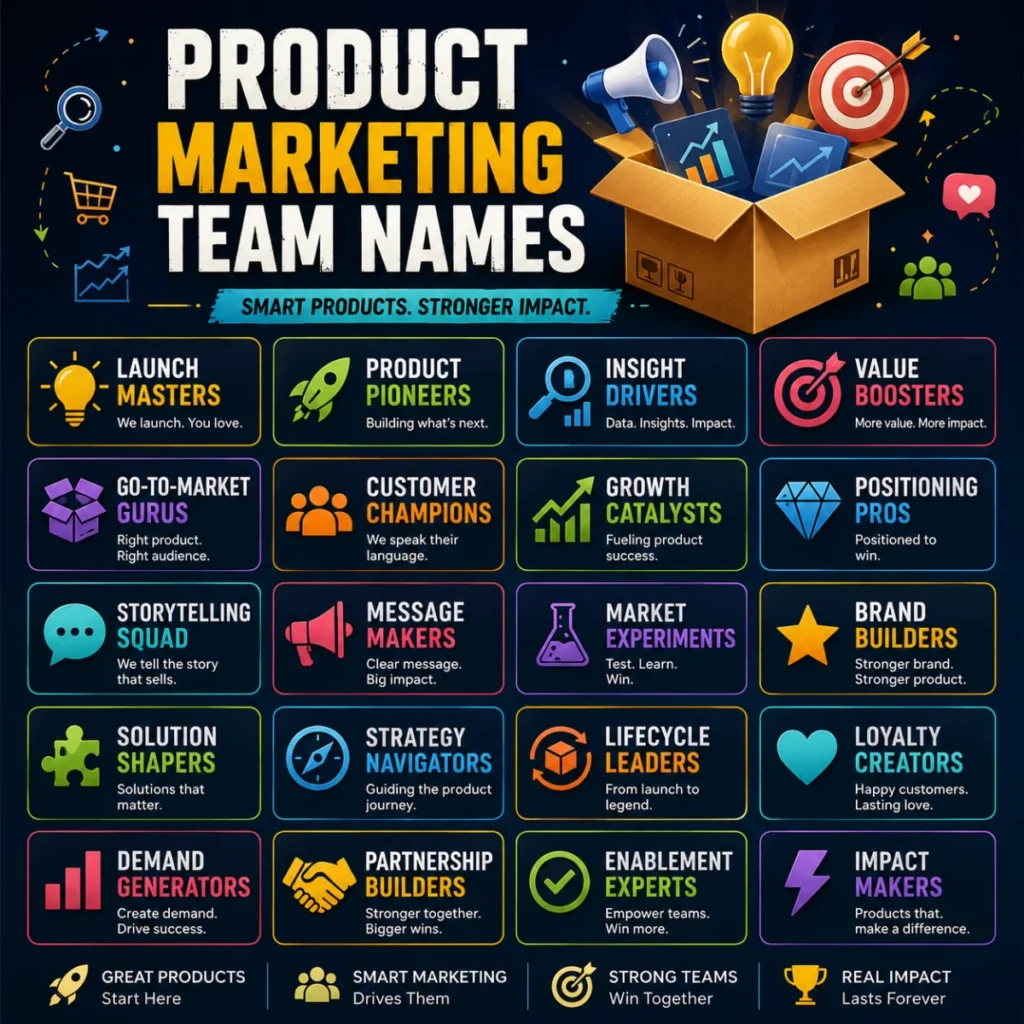 Product Marketing Team Names ๐ฆ