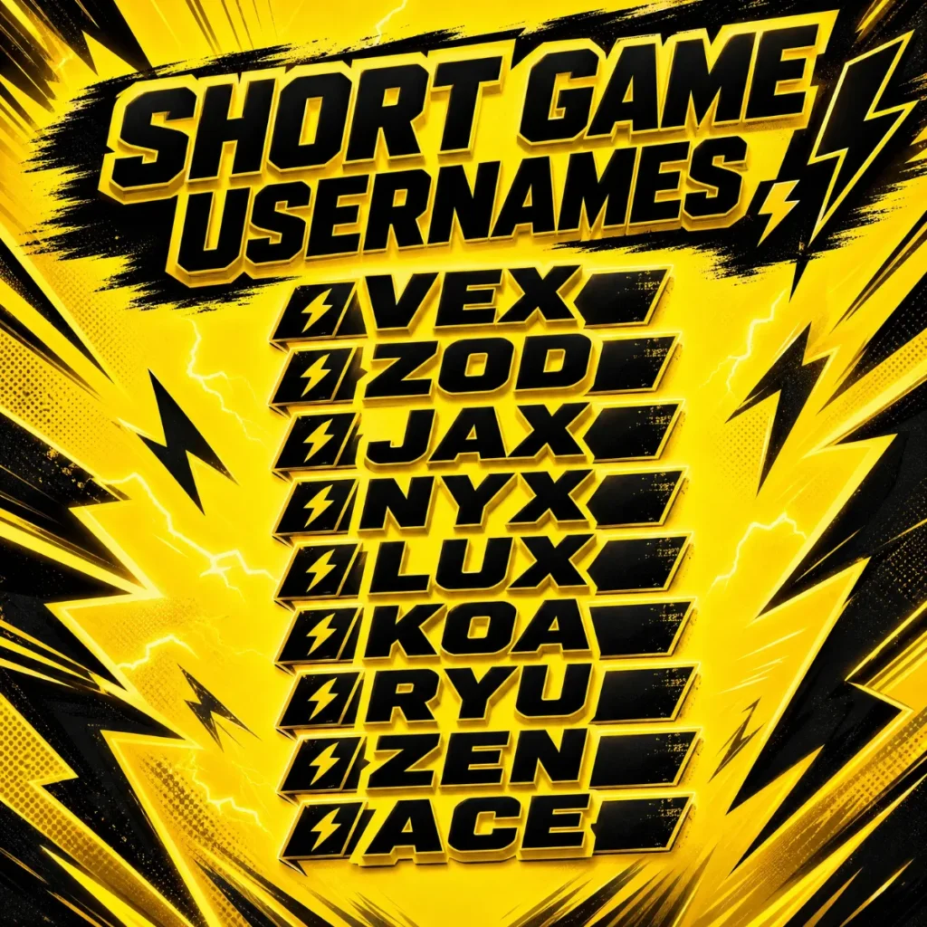 Short Game Usernames ⚡