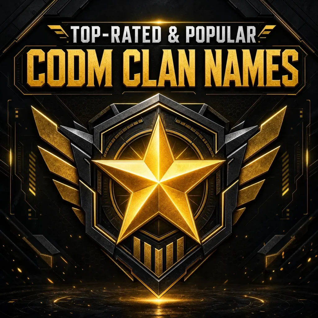 Top-Rated & Popular CODM Clan Names ⭐