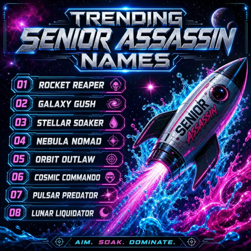 Trending Senior Assassin Names 🚀