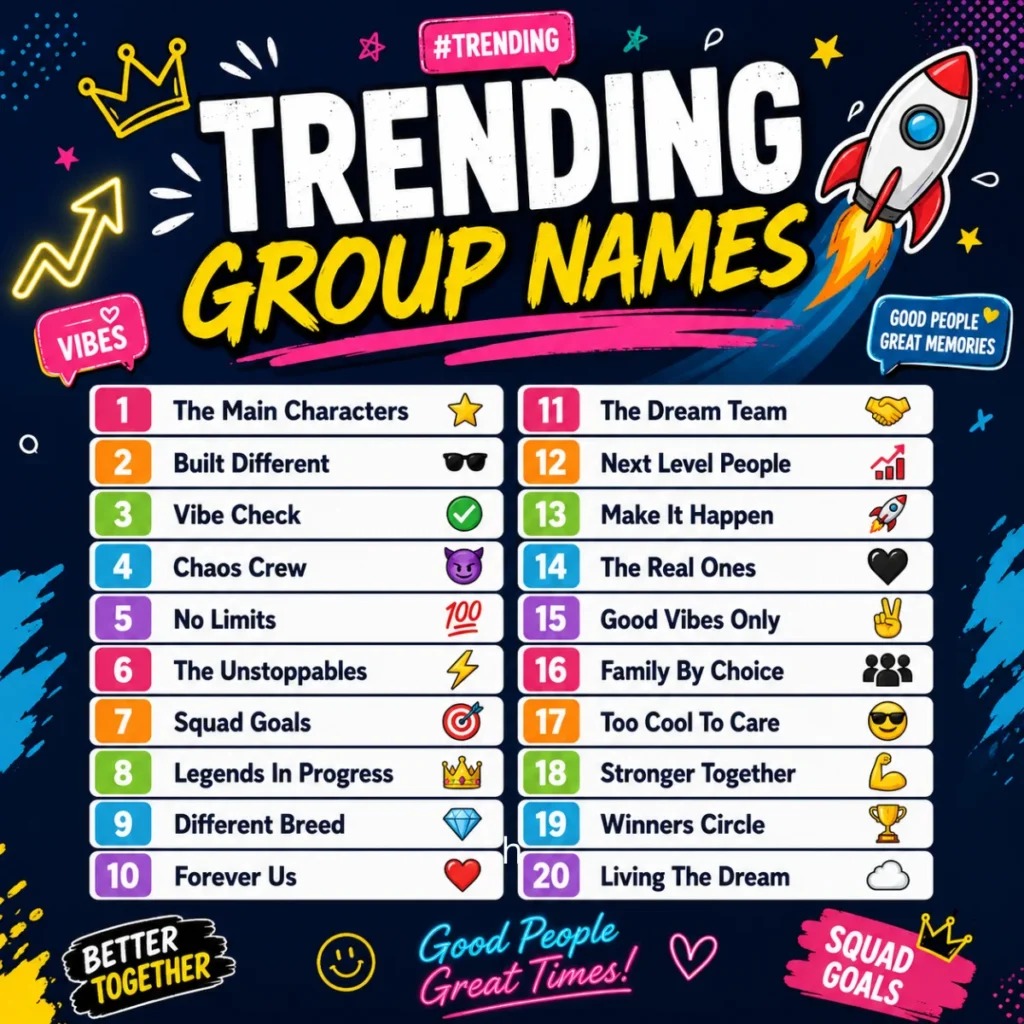 Trending Group Names ๐