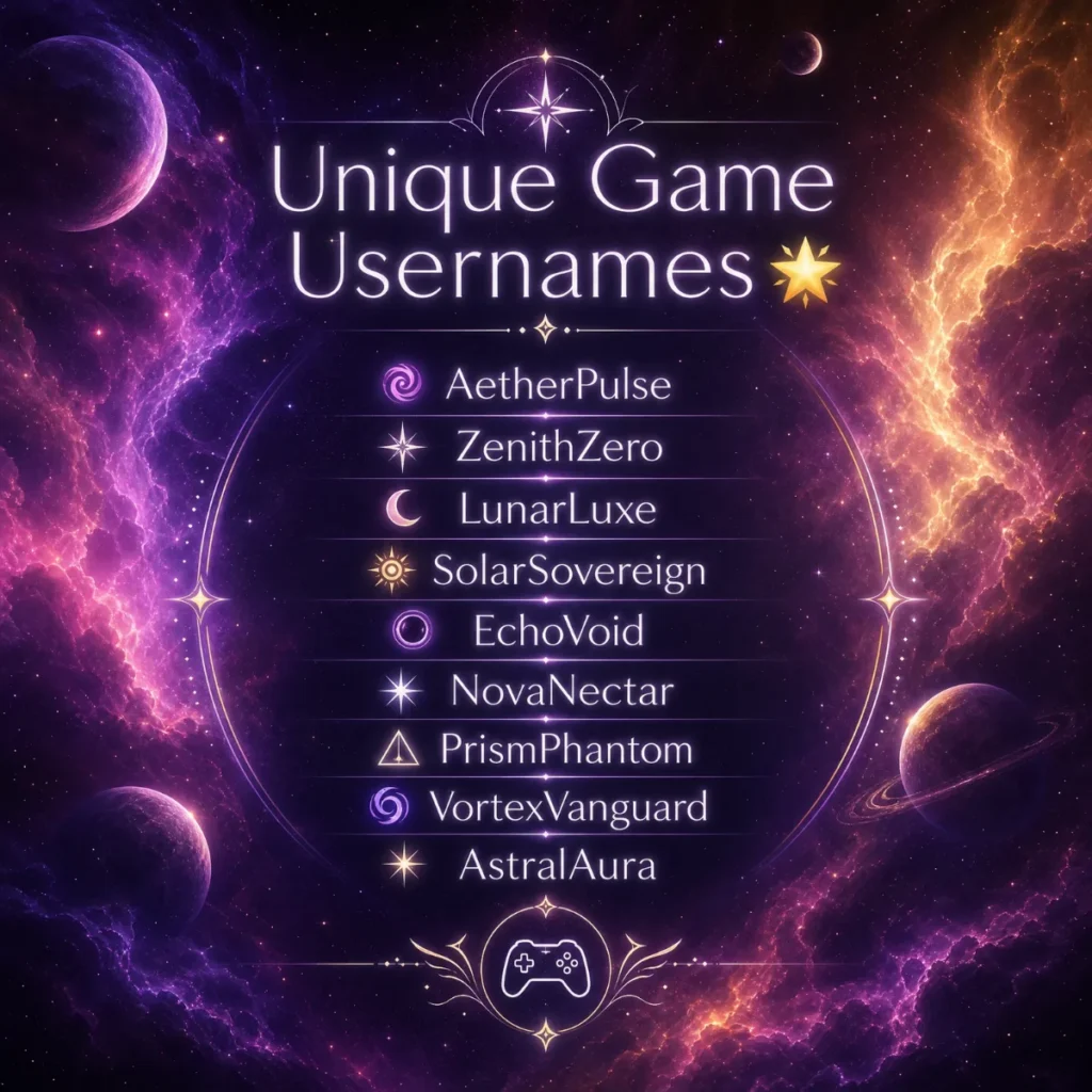 Unique Game Usernames 🌟