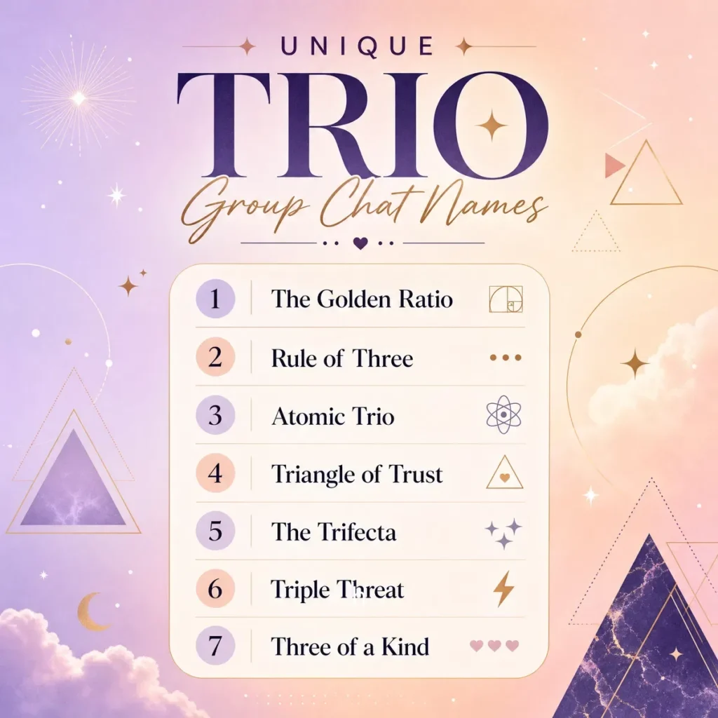Unique Trio GC Names 🌟