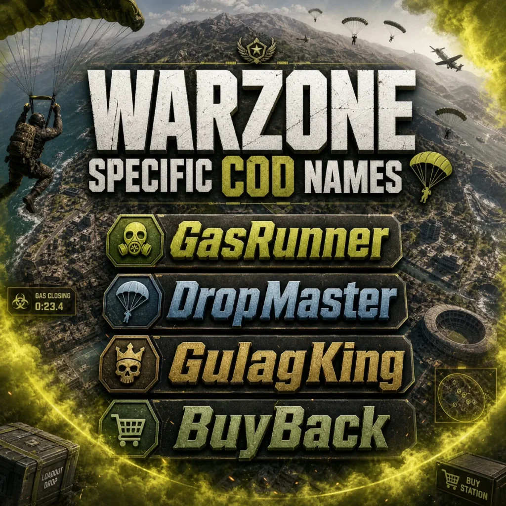 Warzone Specific COD Names 🪂