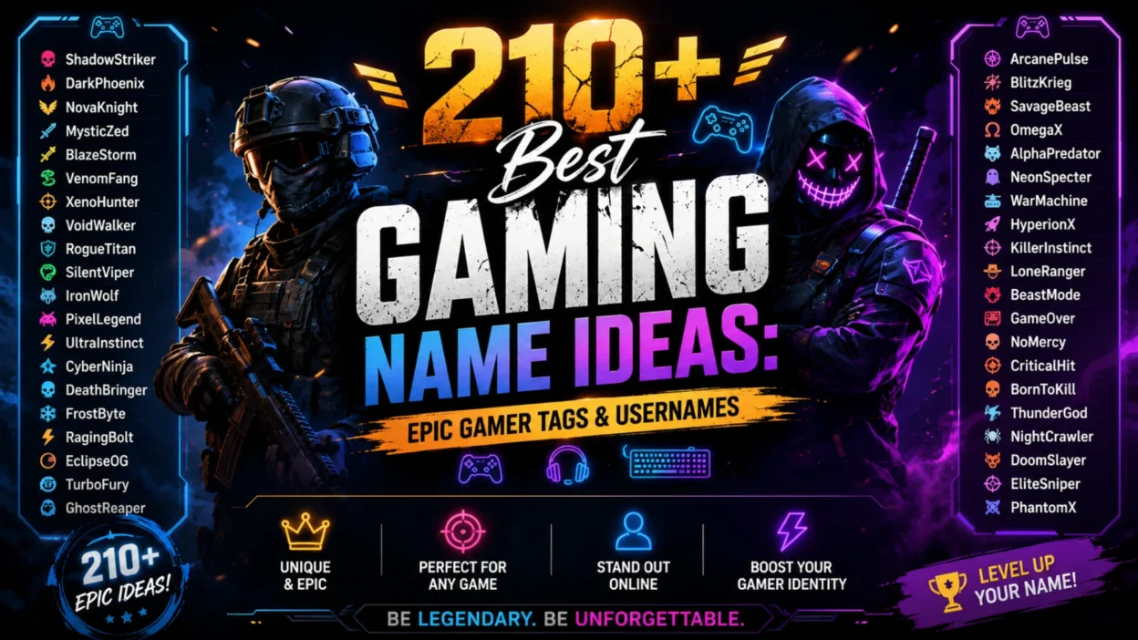 Gaming Name Ideas