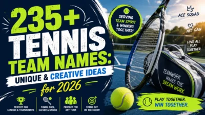 235+Tennis Team Names: unique_&Creative Ideas for 2026
