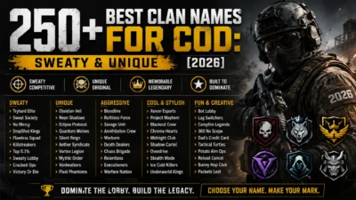 Clan Names for COD