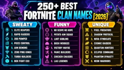 Fortnite Clan Names