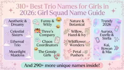 Trio Names for Girls