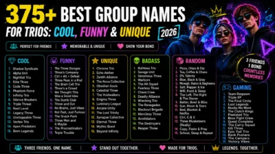 Group Names for Trios