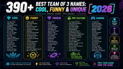 Team of 3 Names