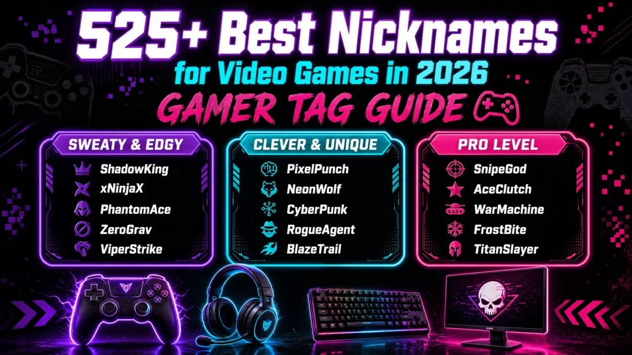 Nicknames for Video Games