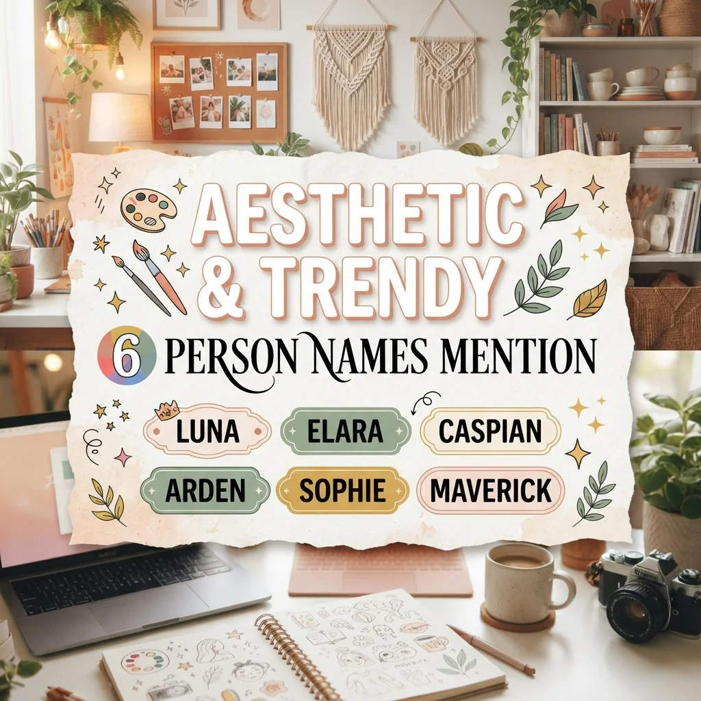 🎨 Aesthetic & Trendy 6 Person Names