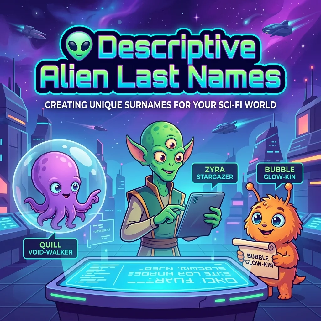 ๐ฝ Descriptive Alien Last Names