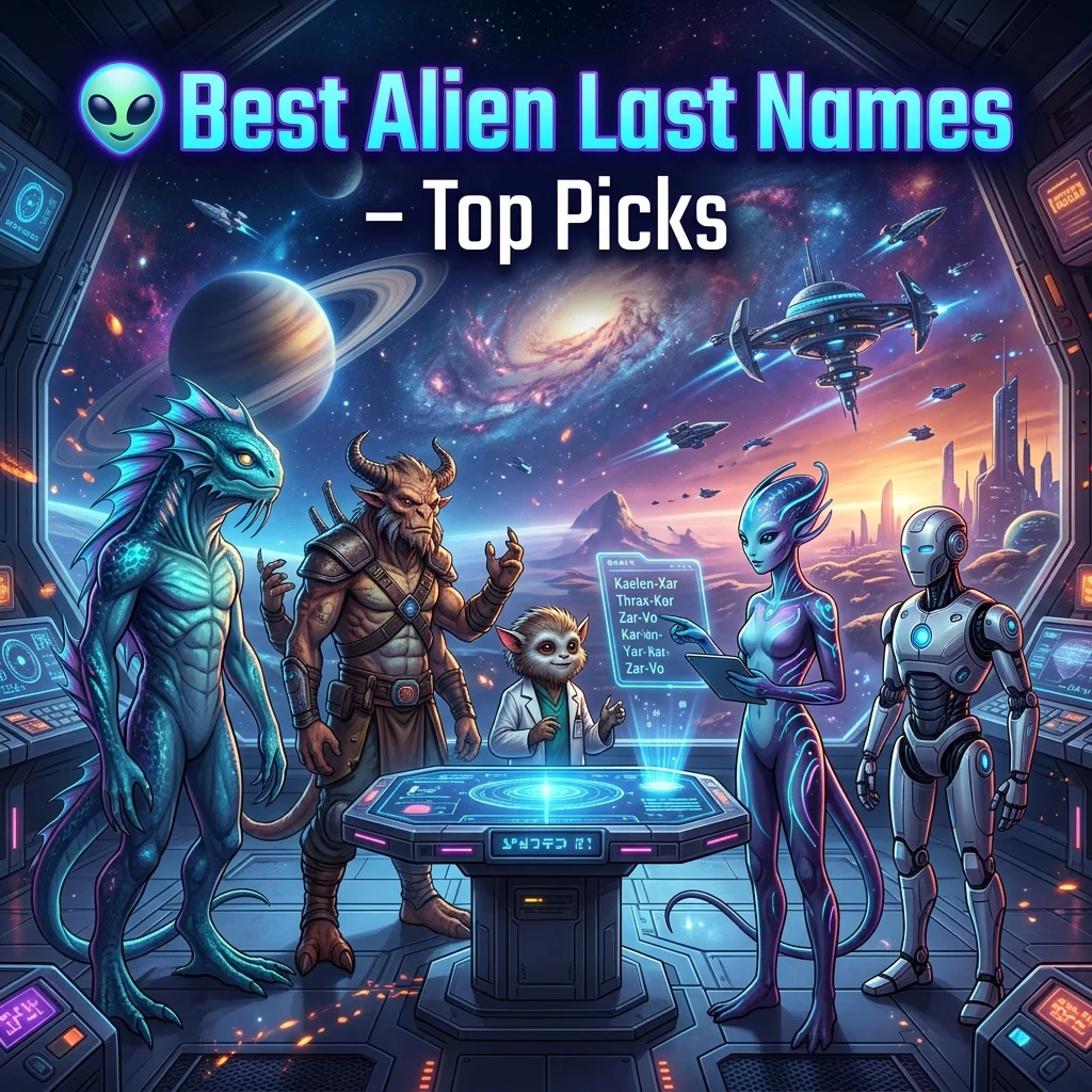 ๐ฝ Best Alien Last Names โ Top Picks