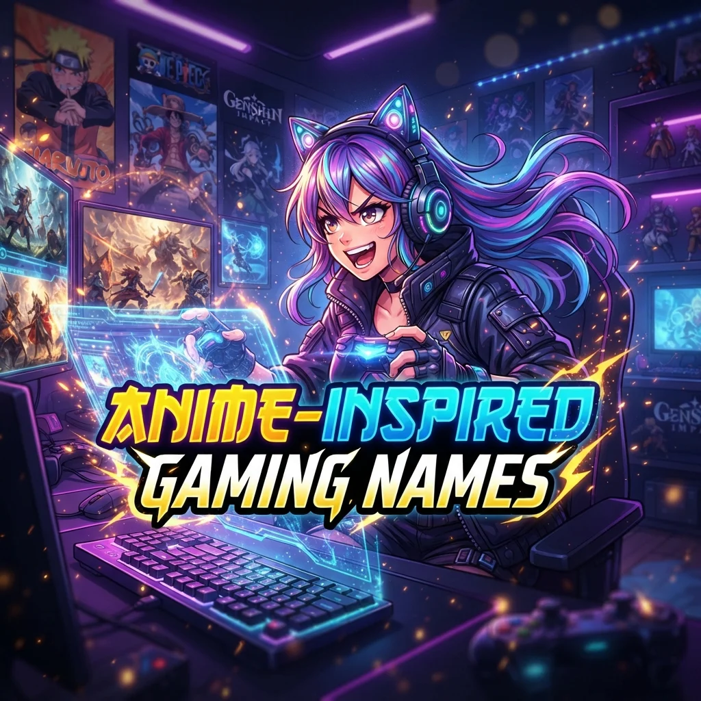 🎭 Anime-Inspired Gaming Names