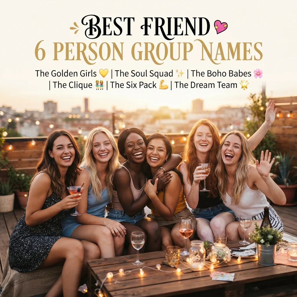 💕 Best Friend 6 Person Group Names