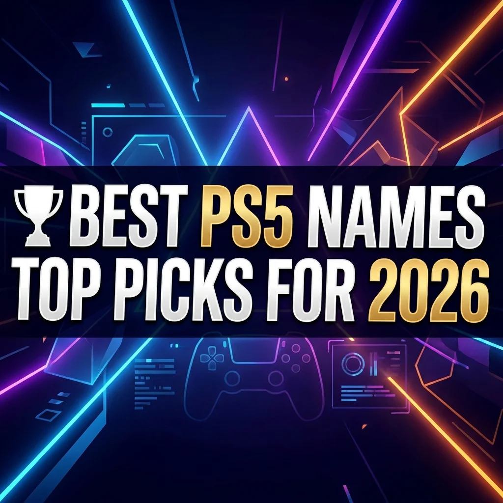 🏆 Best PS5 Names – Top Picks for 2026