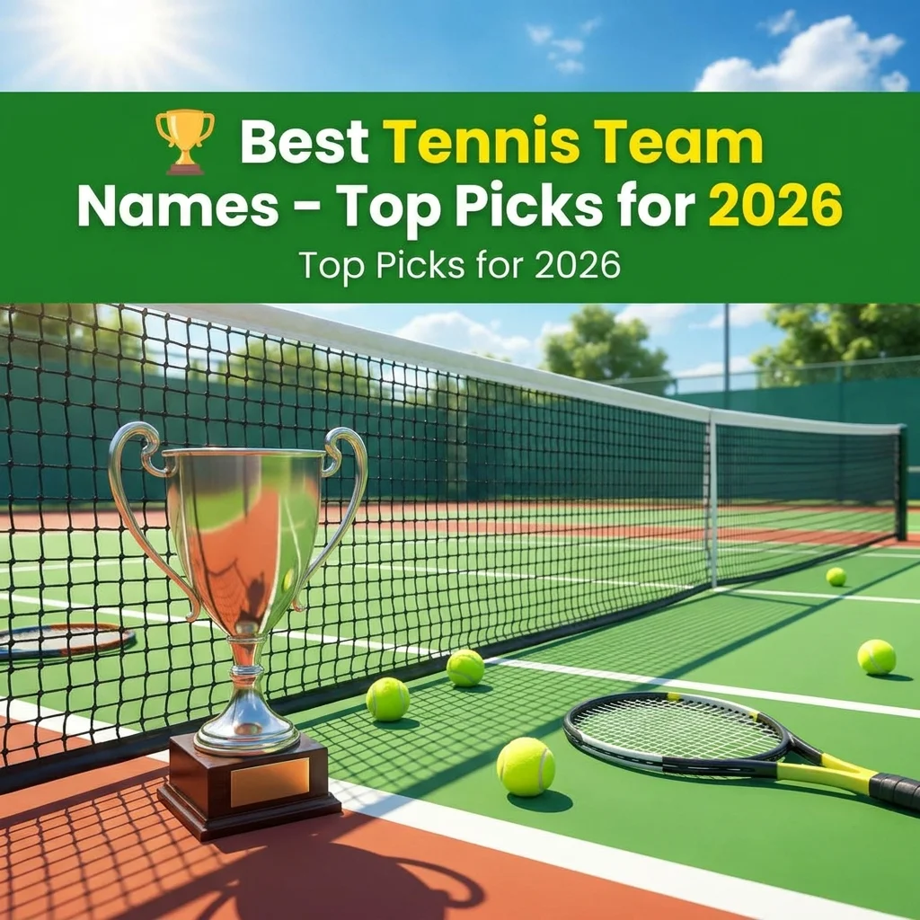 🏆 Best Tennis Team Names – Top Picks for 2026