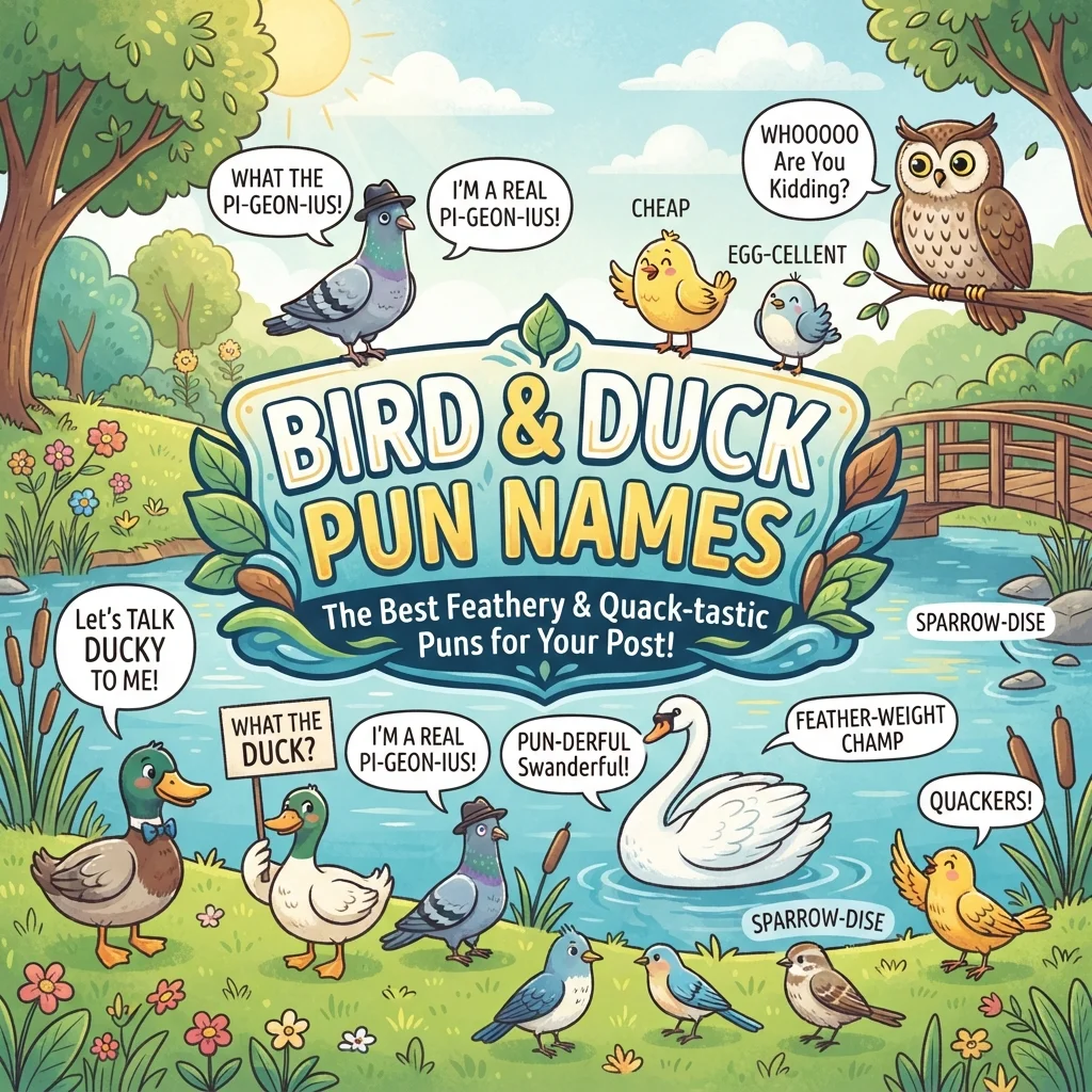🦆 Bird & Duck Pun Names