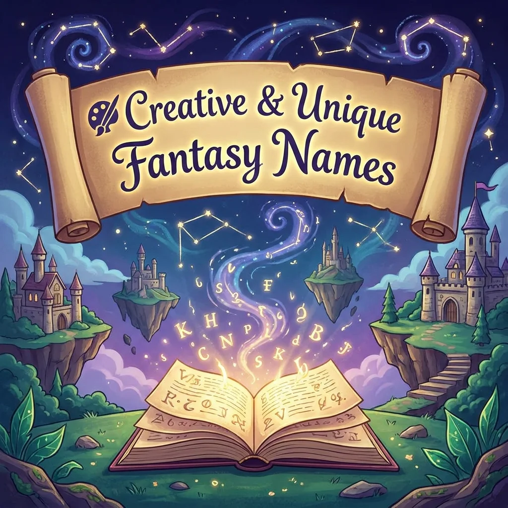 🎨 Creative & Unique Fantasy Names🎨 Creative & Unique Fantasy Names