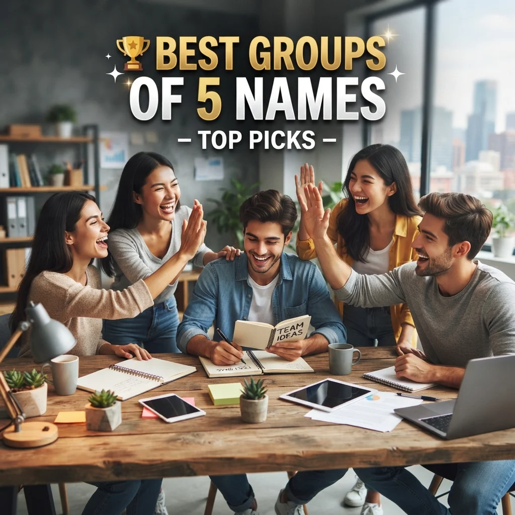 🏆 Best Groups of 5 Names – Top Picks