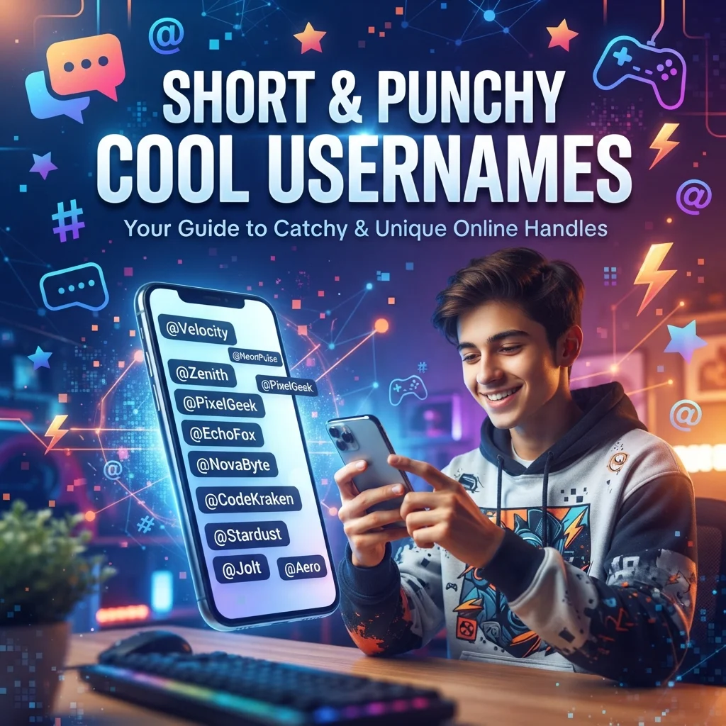 📱 Short & Punchy Cool Usernames