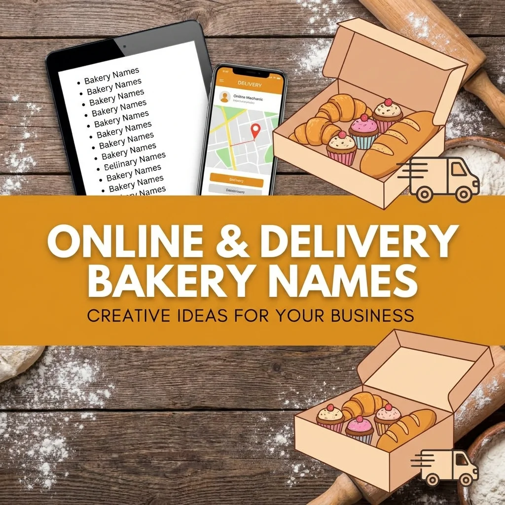 📱 Online & Delivery Bakery Names