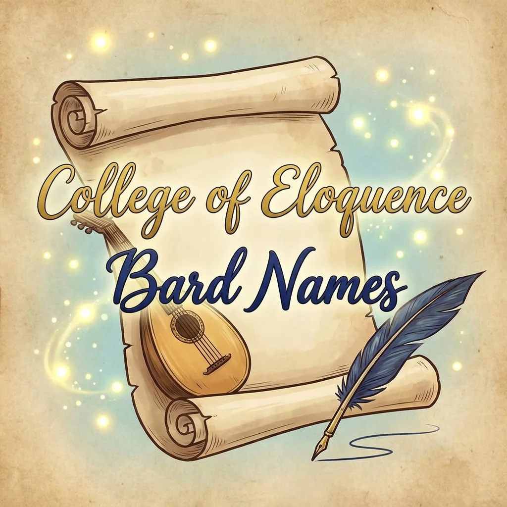 💬 College of Eloquence Bard Names